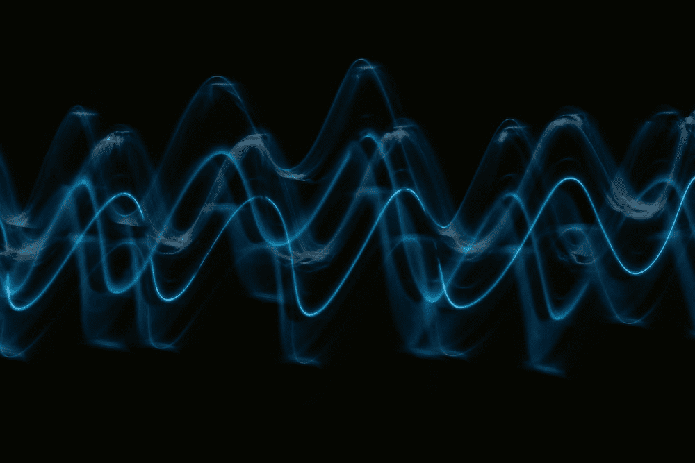 Artistic representation of sound waves